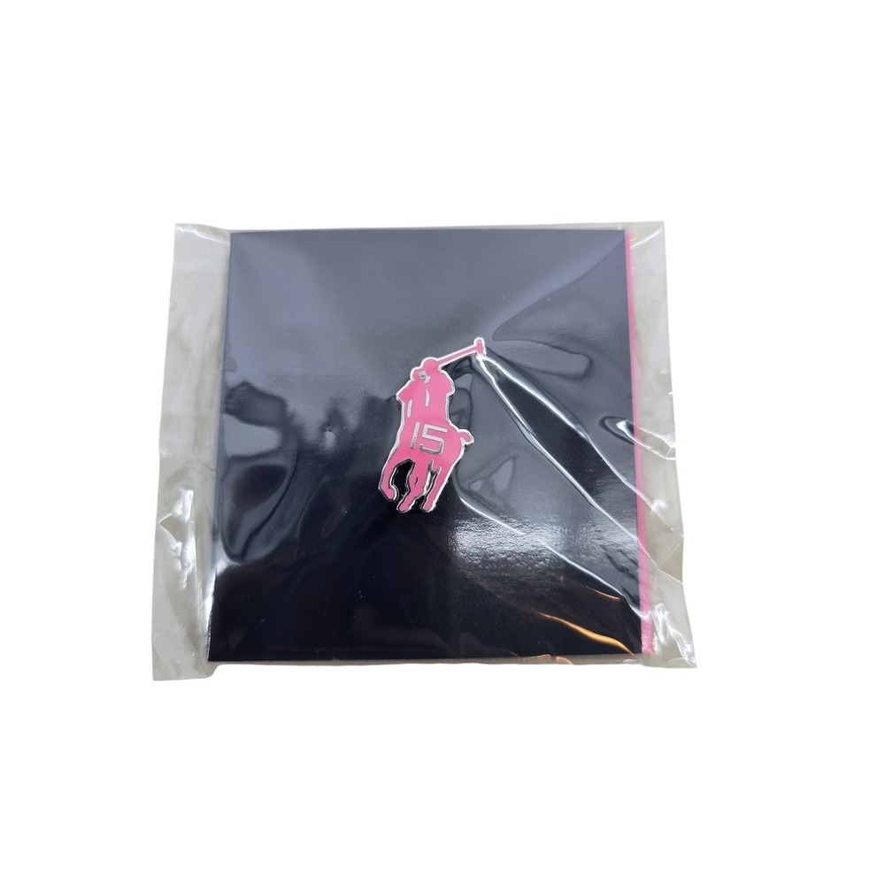 Polo Ralph Lauren Pin Unisex OS Pink Pony Big Pony 15 Enamel NEW